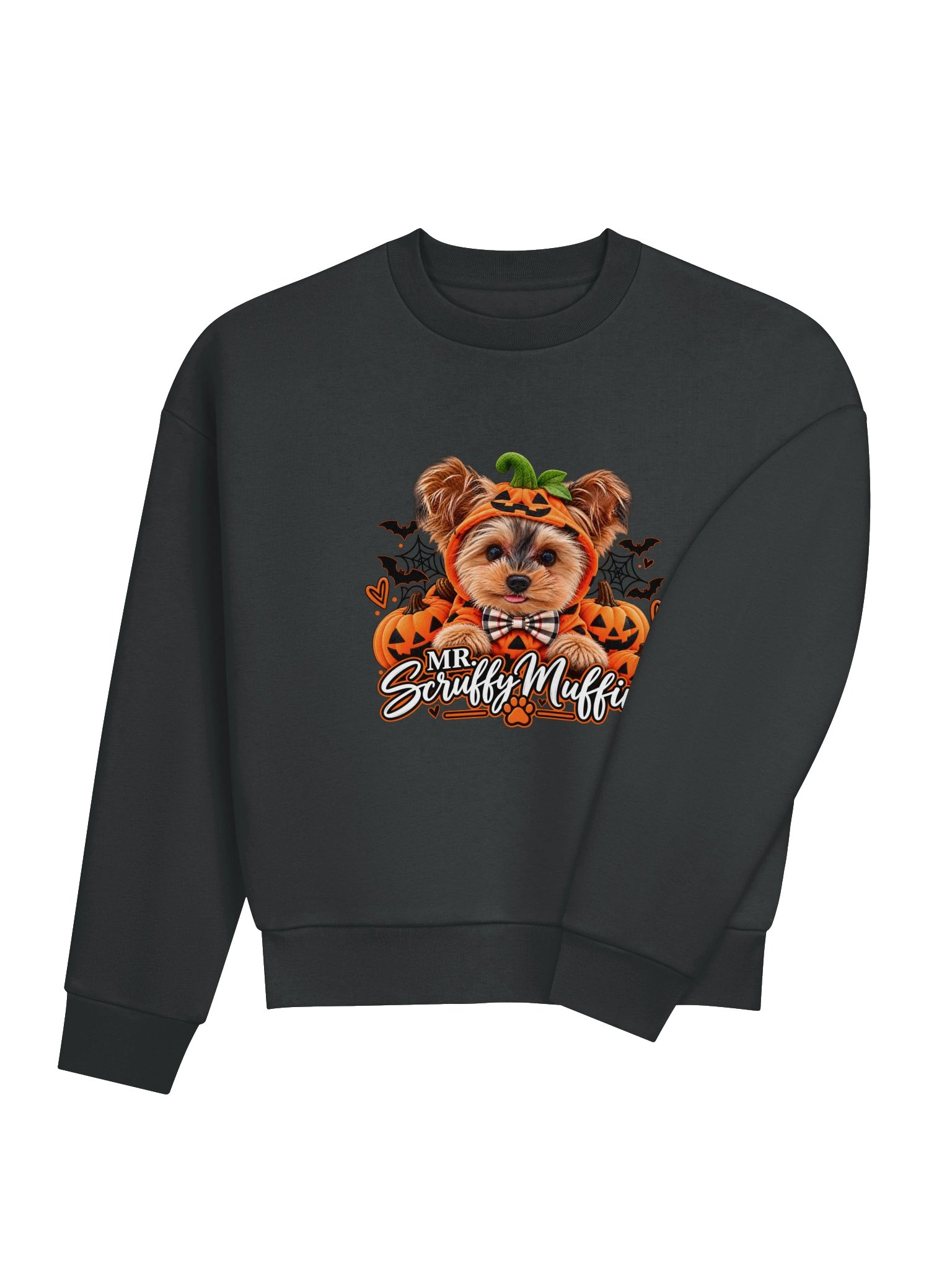 🎃🐾 Mr. Scruffy Muffin Halloween Heavyweight Sweatshirt product image (4)