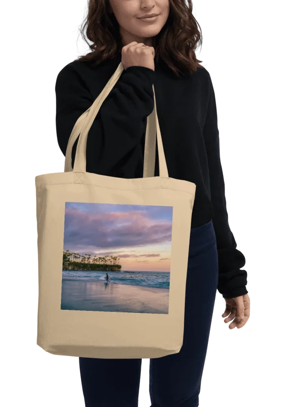 Surfing a California Sunset Tote Bag product image (2)