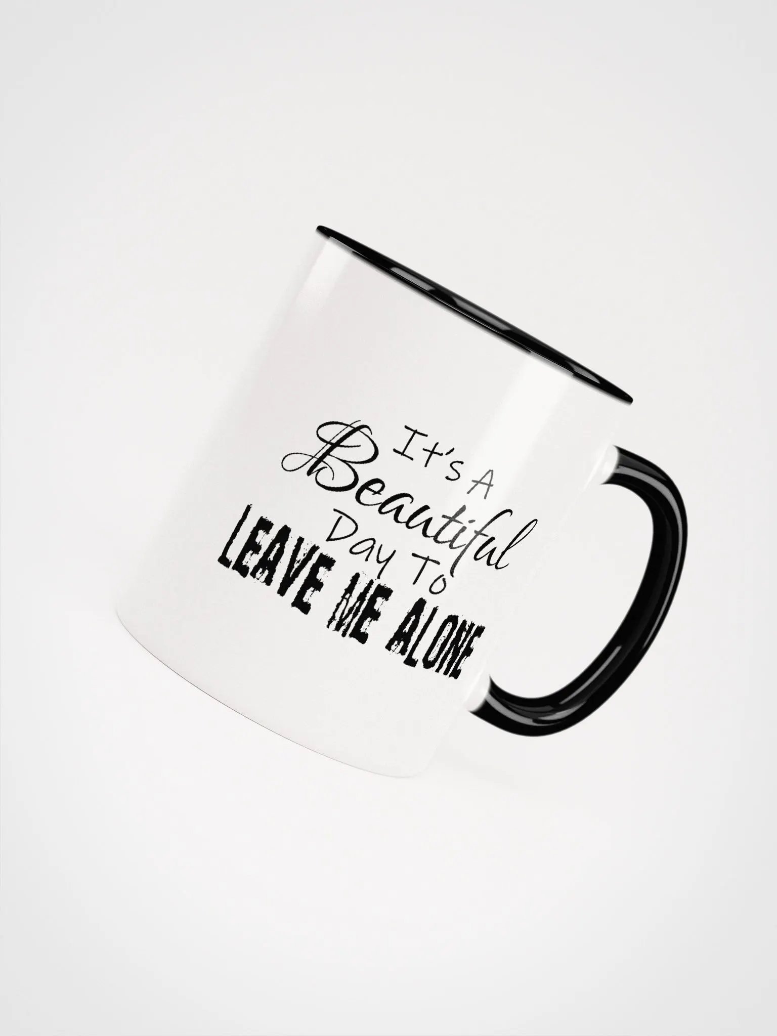 Leave Me Alone (Black Handle Mug) product image (4)