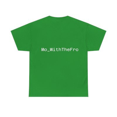 Mo_WithTheFro Cotton T-Shirt With White logo Green product image (2)