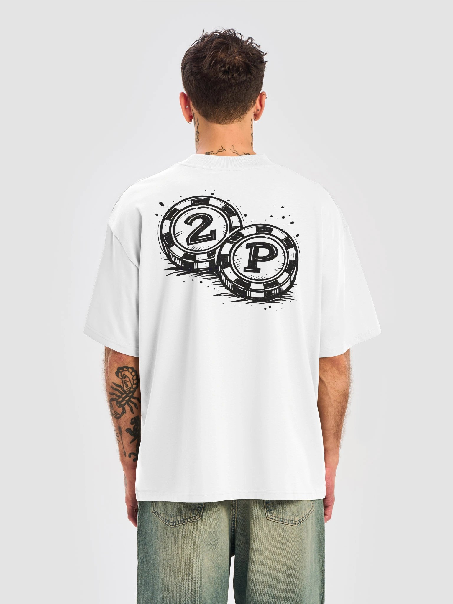2P "No luck" Oversized Tee product image (16)