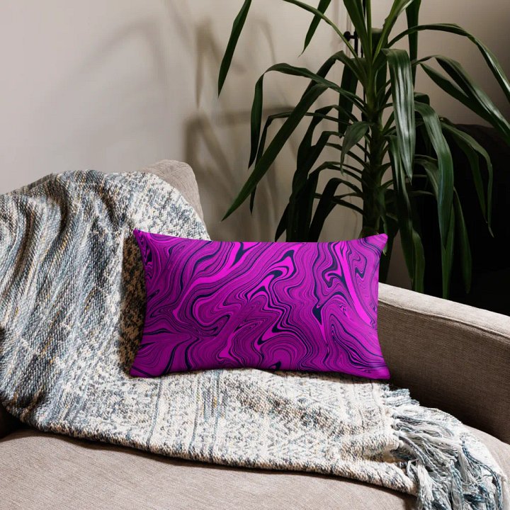 Premium Pillow Case - Purple Liquid Swirls product image (2)