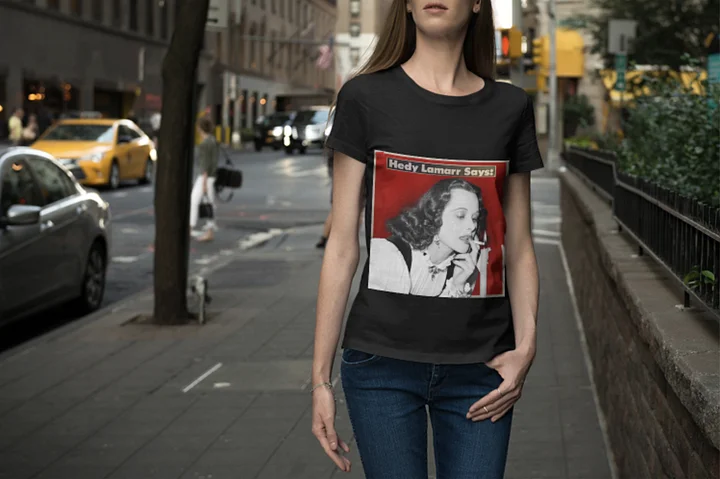 Hedy Lamarr Beauty Blueprint Tshirt product image (2)