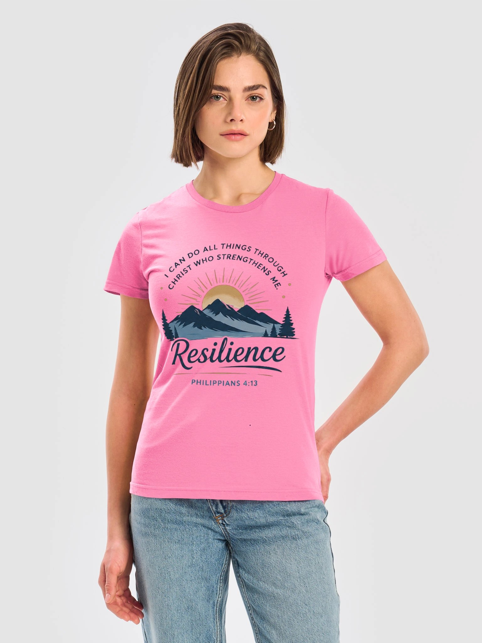 Strength Through Christ Resilience Women’s Tee product image (5)