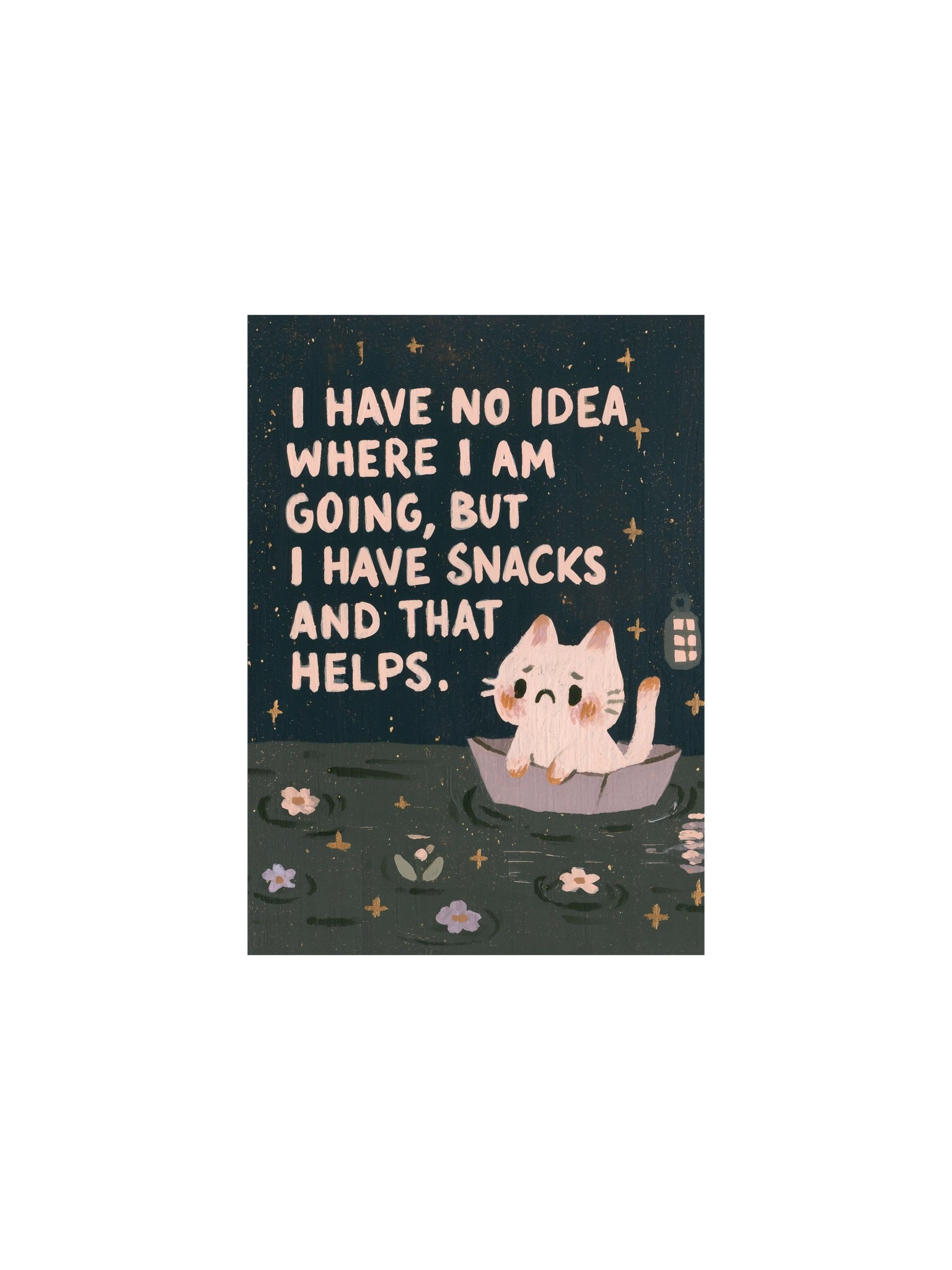 Snacks and Direction Cat Poster product image (4)
