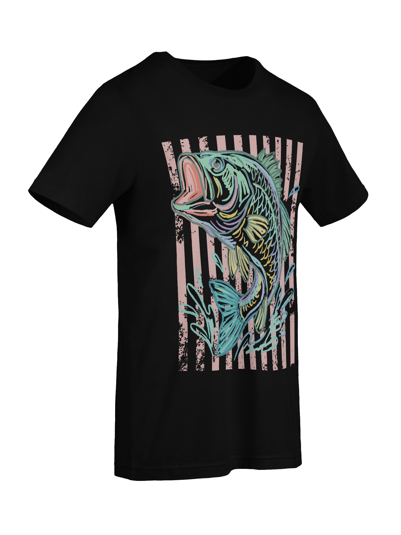 Leaping Pastel Fish — Supersoft Tee product image (50)