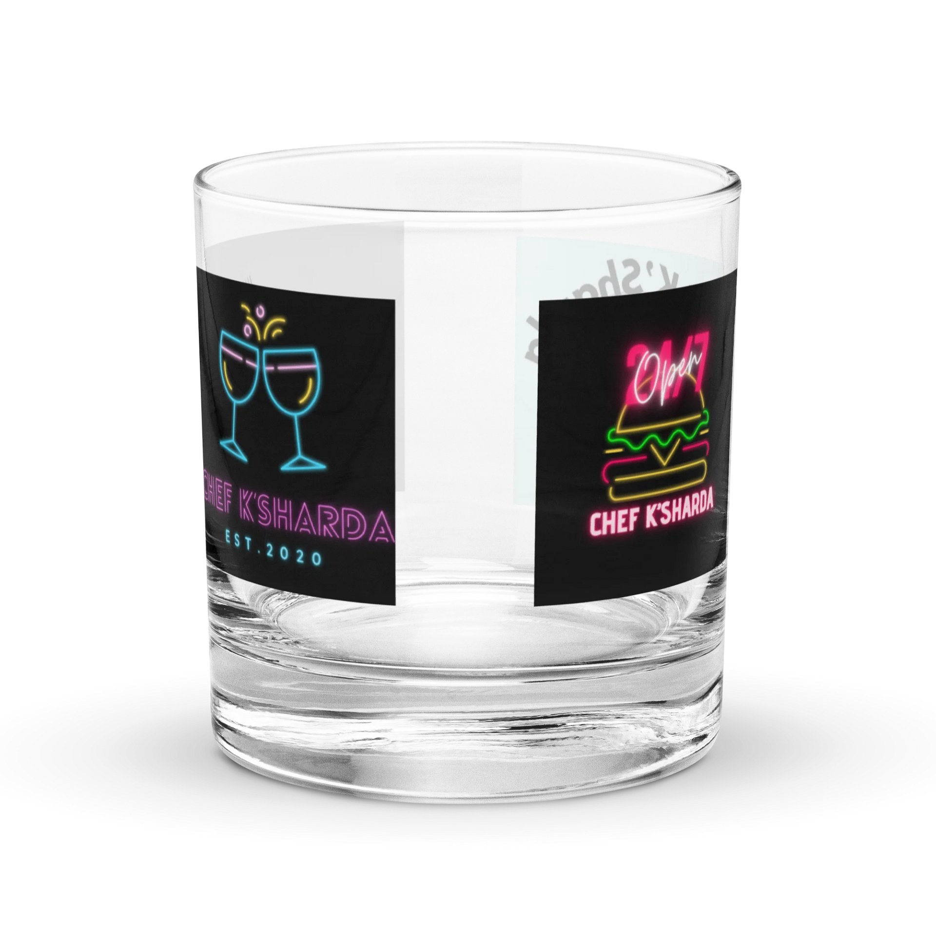 Chef K'Sharda Logo Rocks Glass Set (Shots Anyone?) product image (3)