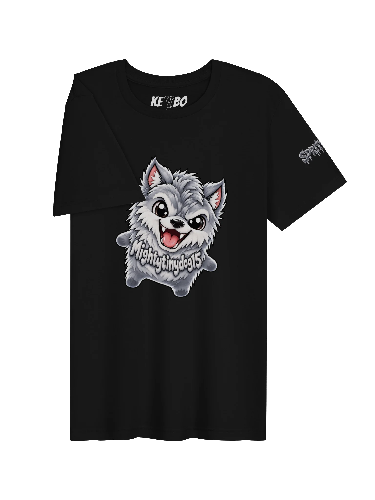 SPRITEFEST "Friendly Wolf" Black ADULT T-Shirt product image (3)