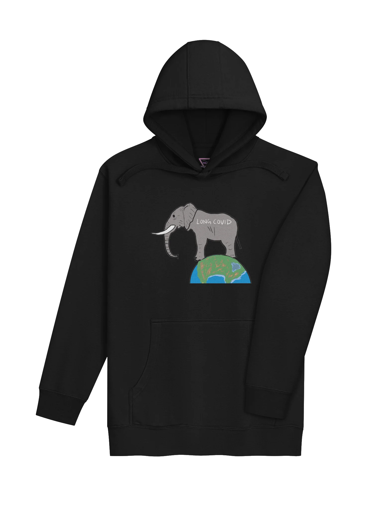 Elephant In The Room hoodie (Long Covid) product image (4)
