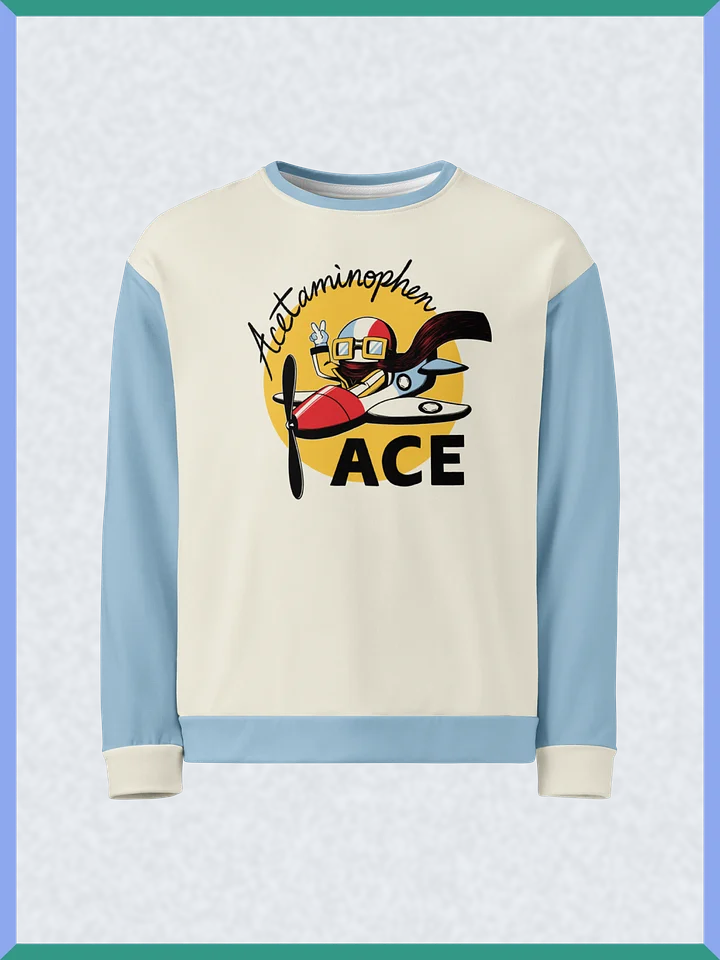 Acetaminophen Ace - Blue-Sleeved Sweatshirt product image (1)