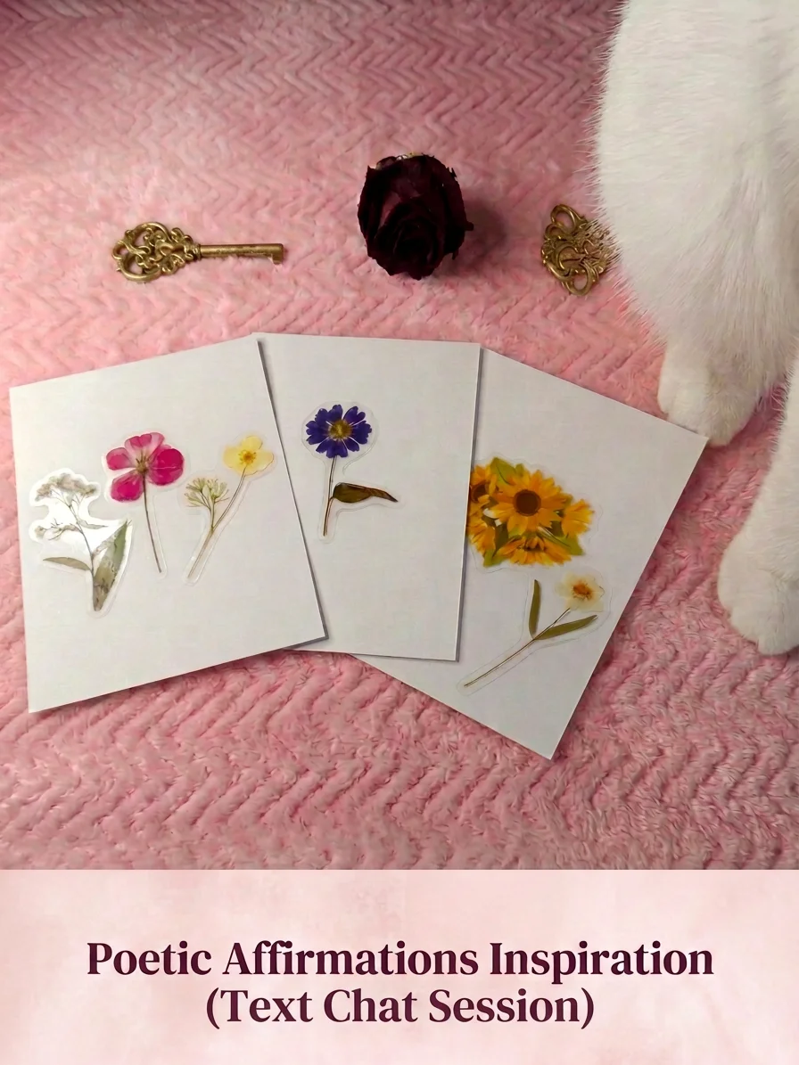 Poetic Affirmations Inspiration TEXT Chat Session product image (1)