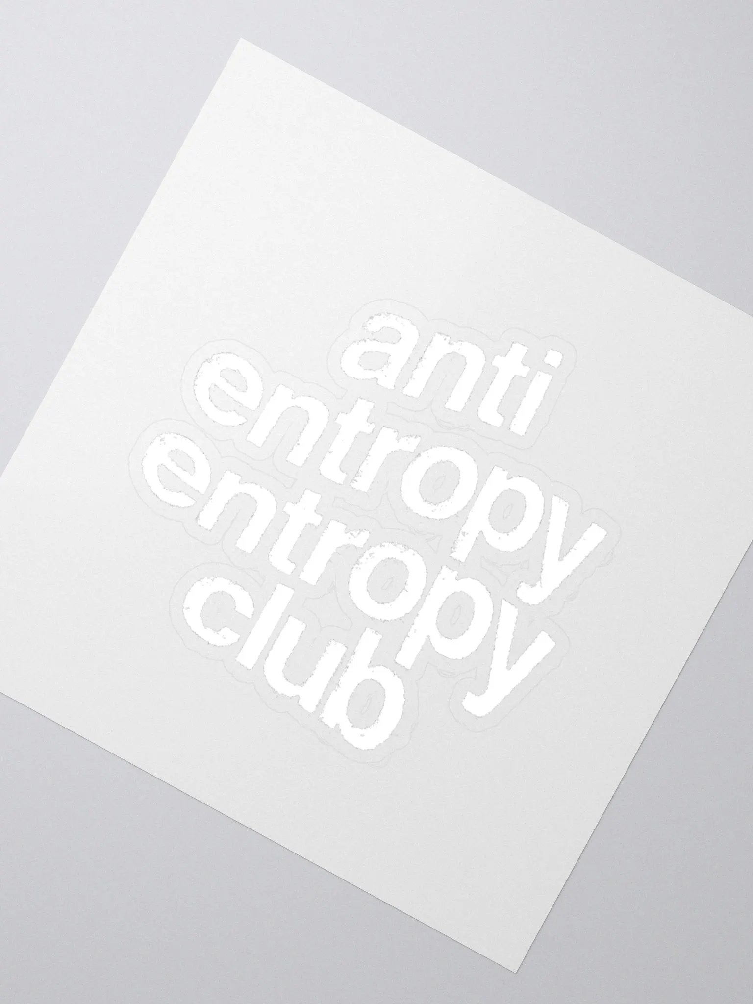 Anti Entropy Entropy Club Sticker product image (2)