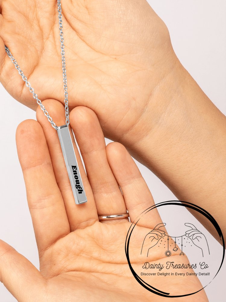 Enough 3D Bar Necklace product image (1)