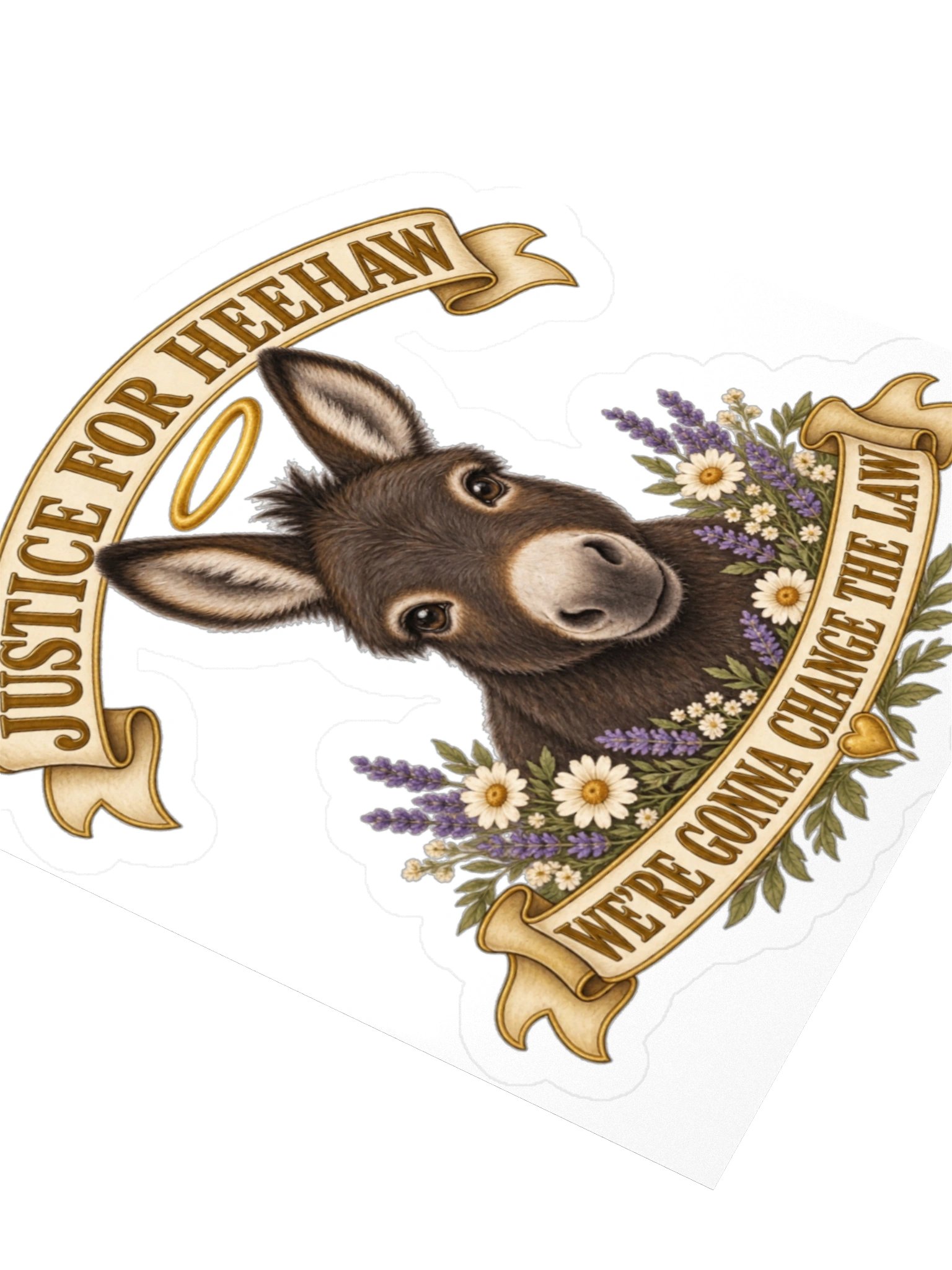 Justice For HeeHaw Classic Design Stickers product image (3)