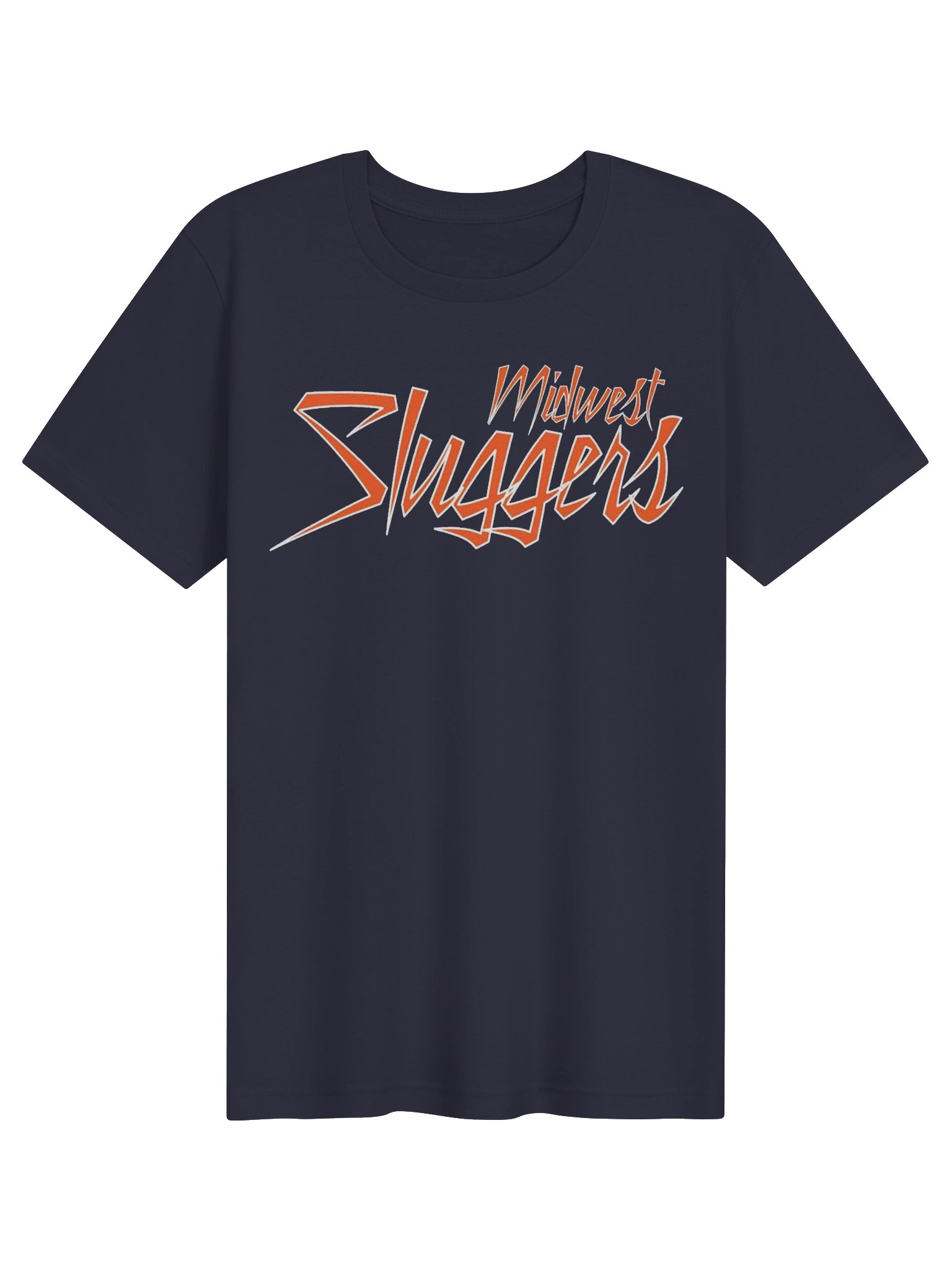 Midwest Sluggers Stacked Logo Navy Unisex Supersoft Tee product image (1)