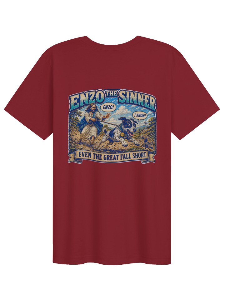 Enzo the Sinner™ | Even The Great Fall Short | Faith & Recovery T-Shirt product image (11)