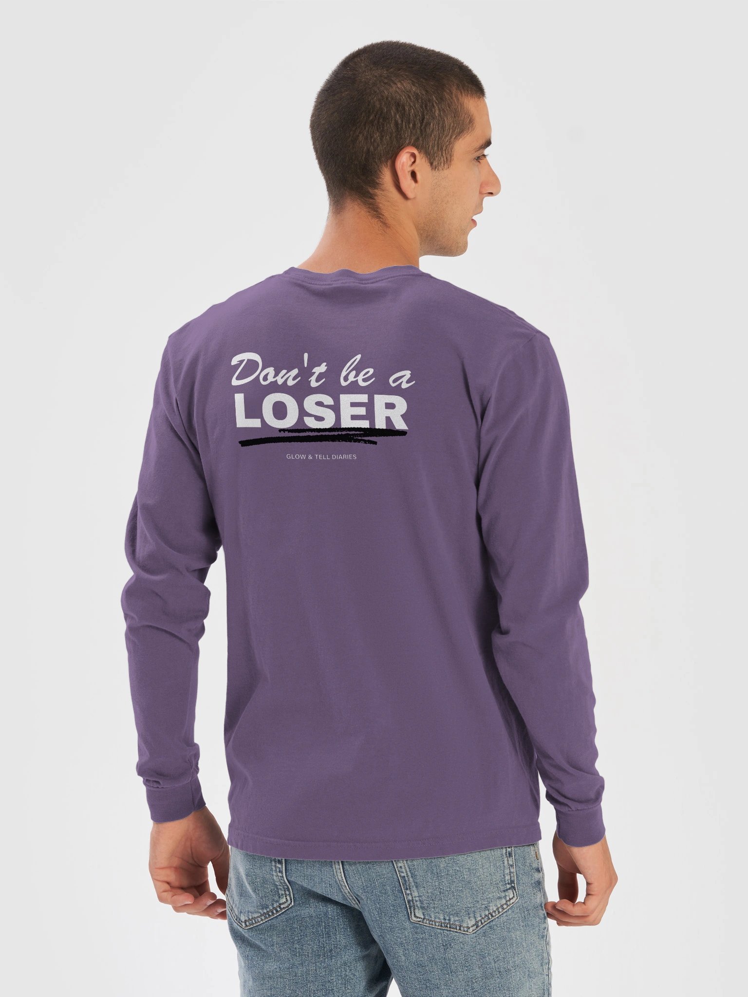 Don't be a LOSER unisex long sleeve (violet) product image (6)