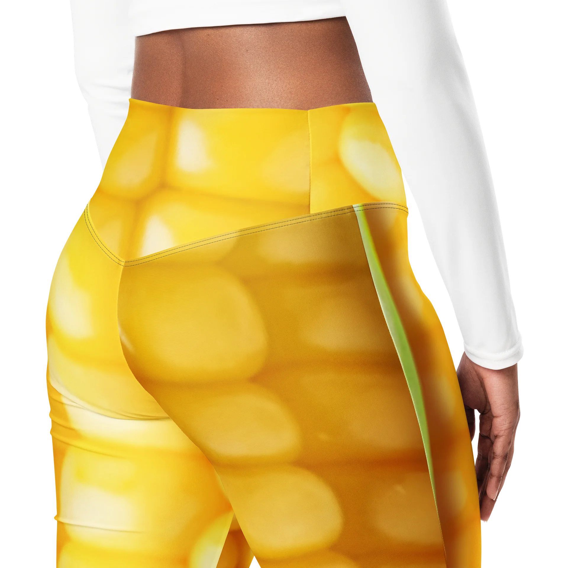 Corn on the Cob Flared Leggings with Pocket product image (6)