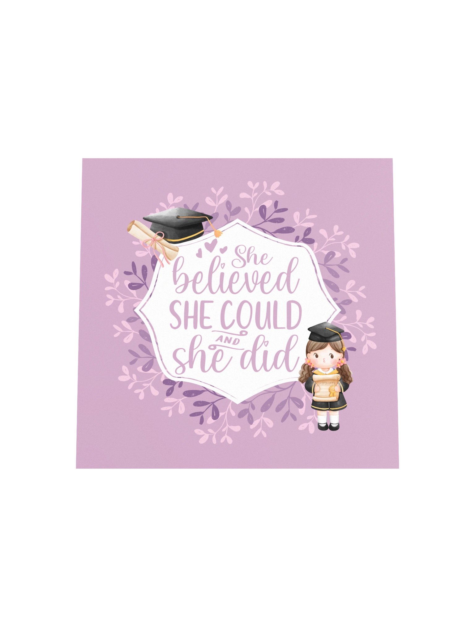 She Believed She Could Graduation Print product image (5)