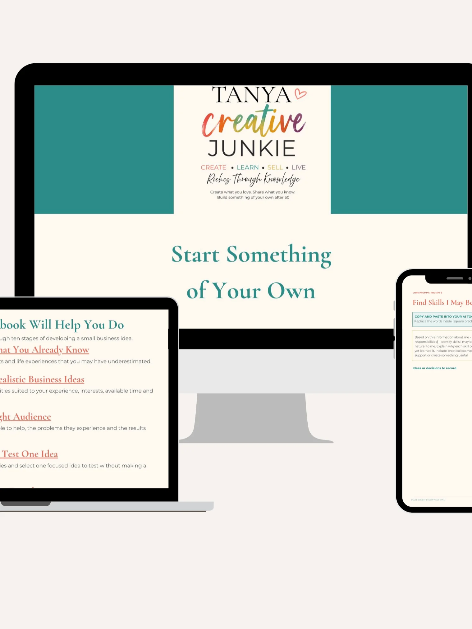 Start Something of Your Own | AI Business Workbook After 50 product image (1)