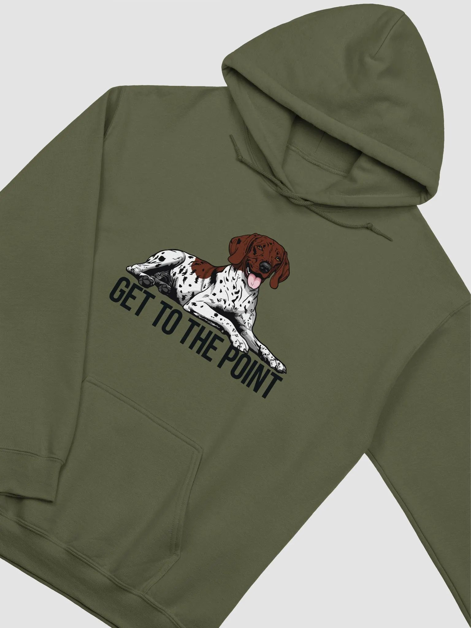 Get to the Point Hooded Sweatshirt of a German Shorthaired Pointer (2) | Funny Hoodie for GSP Paw-rents product image (5)