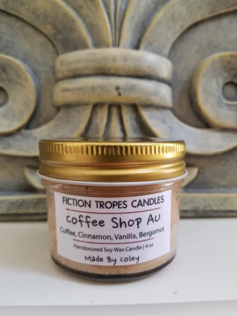 Mini Coffee Shop AU Candle (Fiction Tropes Candles) product image (4)