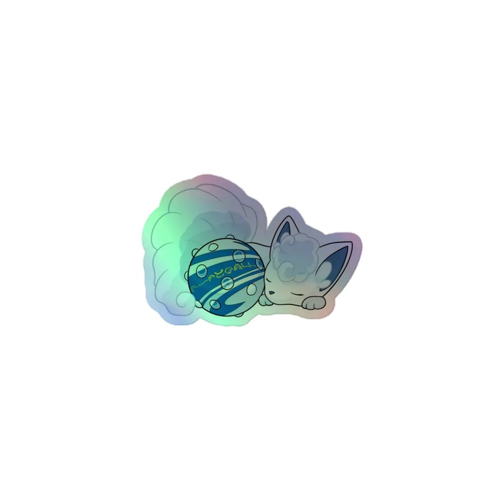 Holographic Snow Fox Sticker product image (1)