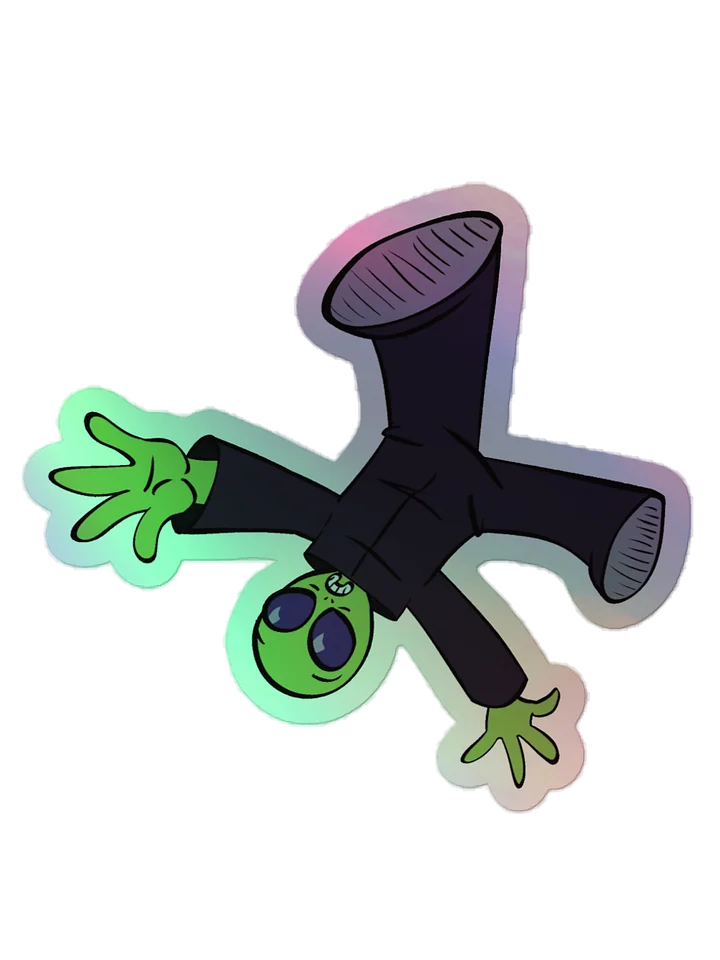 Alien holofoil sticker product image (1)