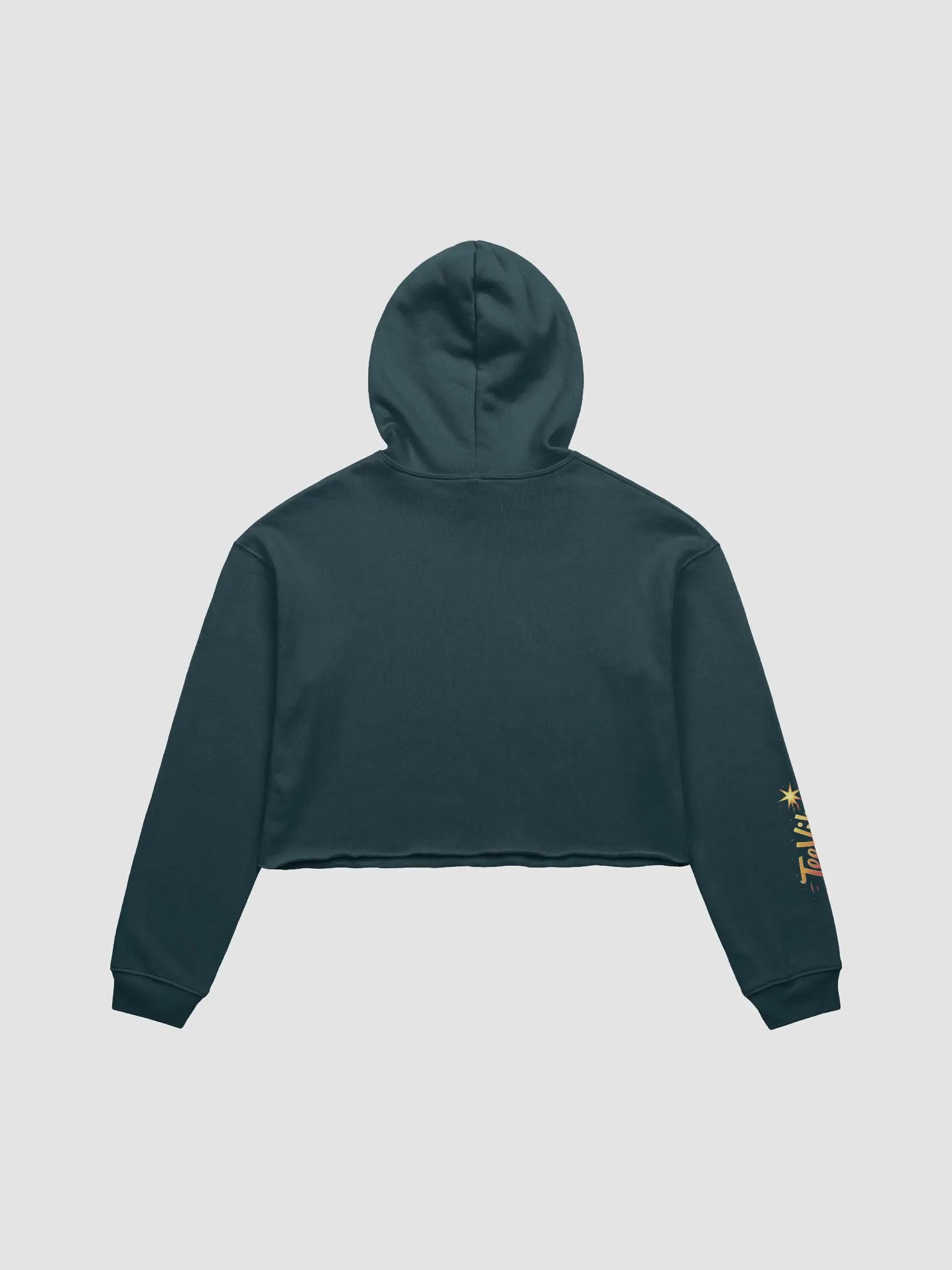 Starry TeelVibe Crop Hoodie product image (2)