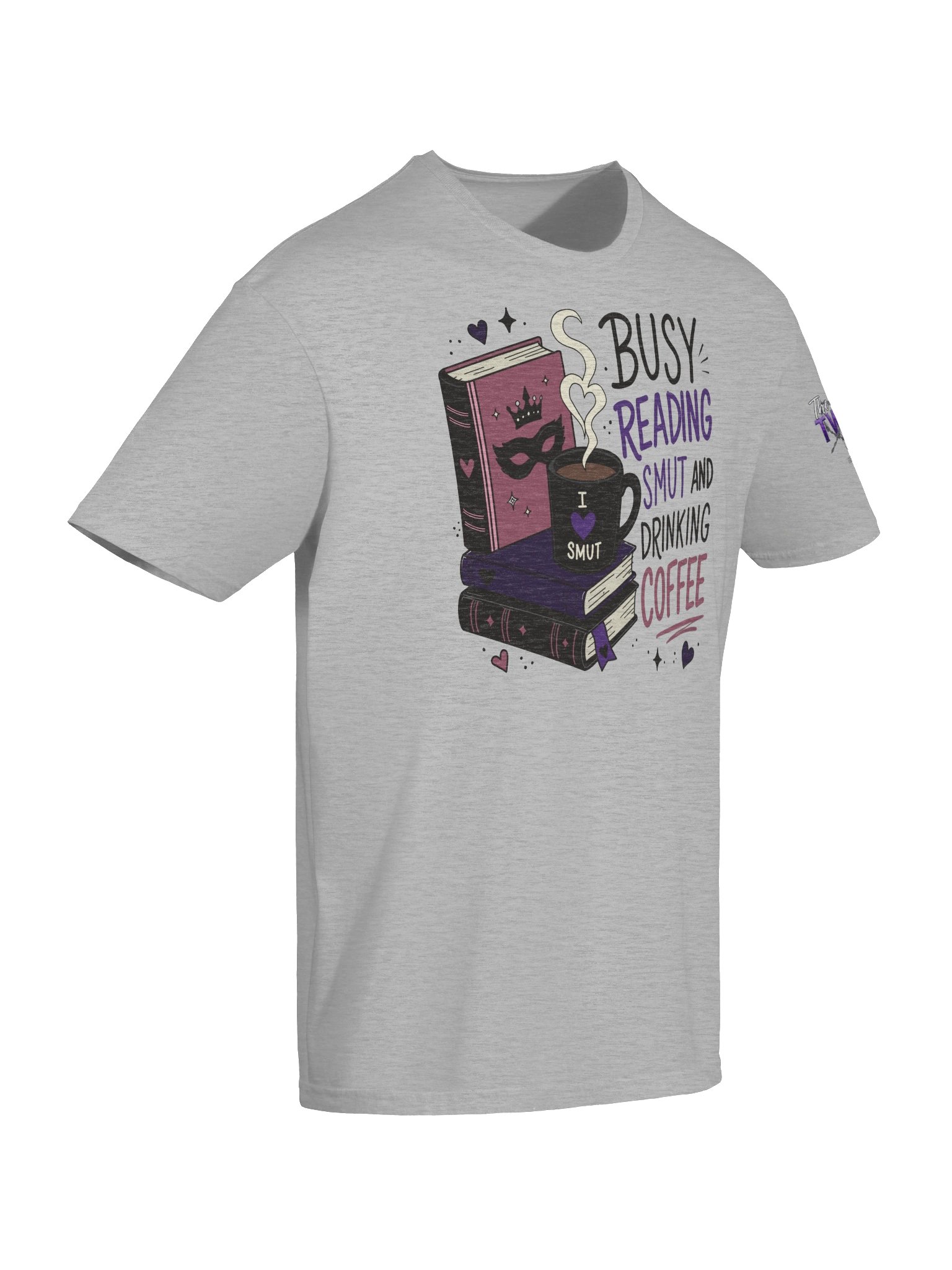 Busy Reading Smut & Drinking Coffee (Unisex Soft Tee) product image (6)