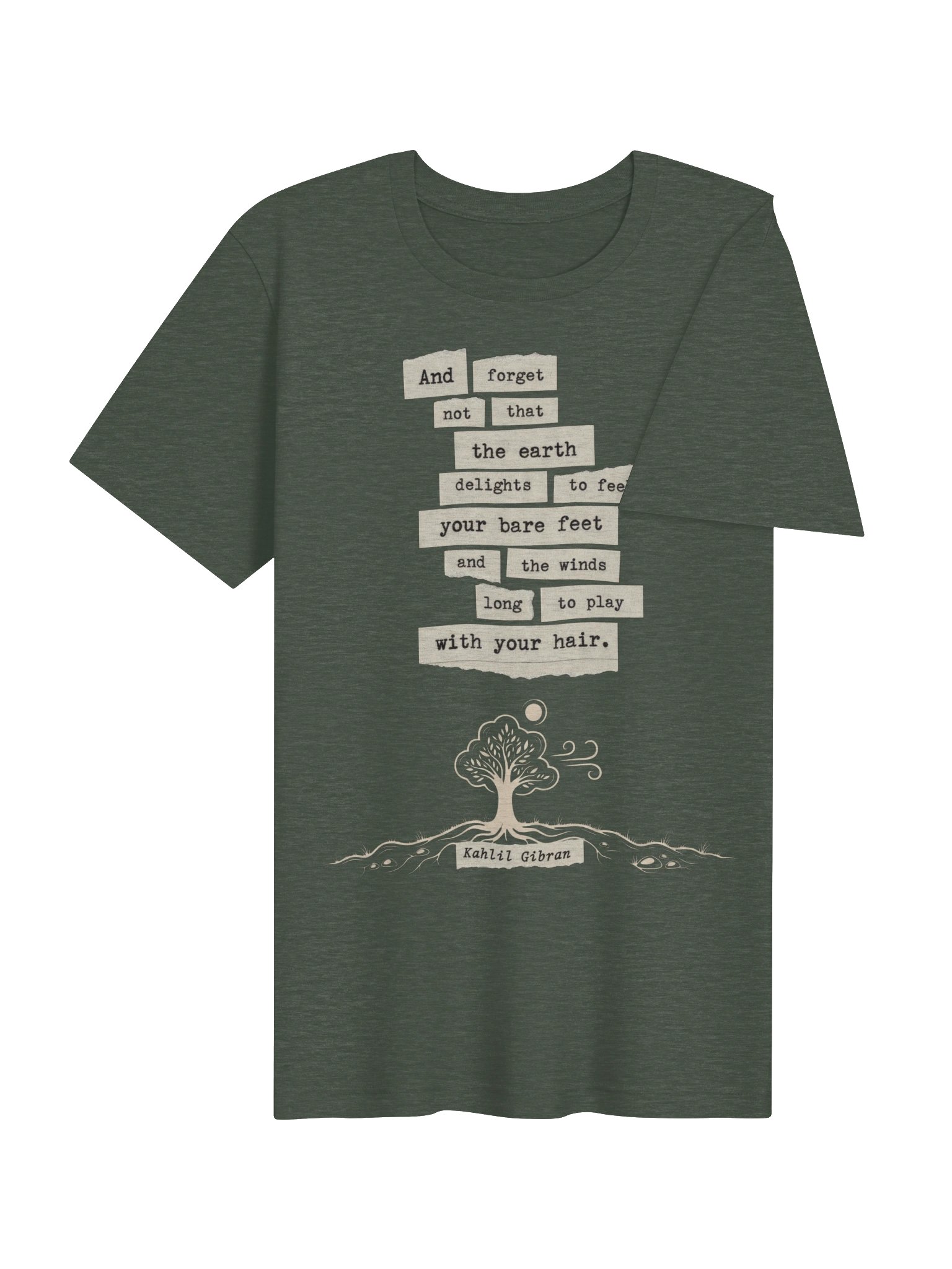 Kahlil Gibran Quote Shirt, Nature Lover Tree Graphic Tee product image (5)