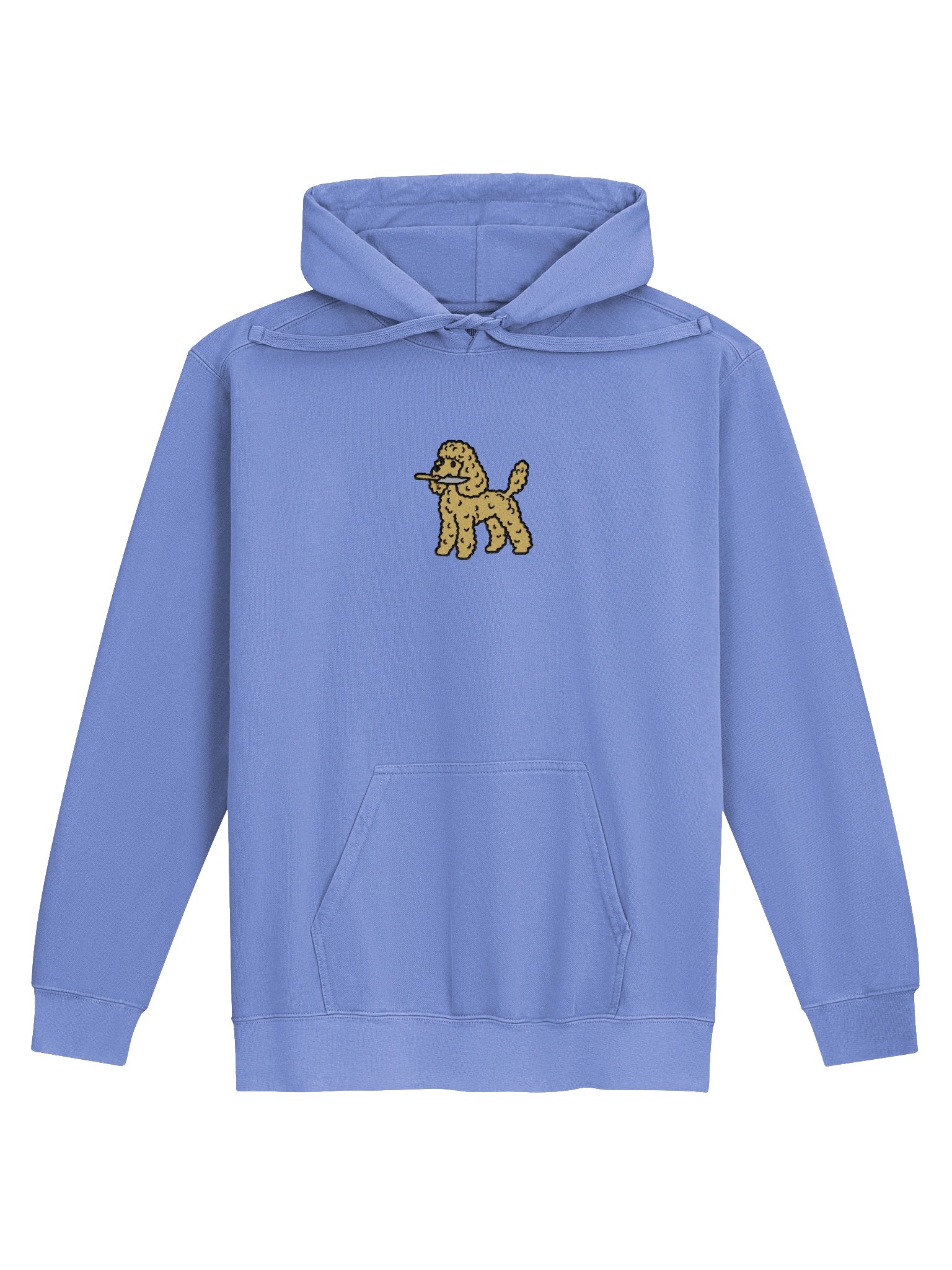 Funny Chibi-Style Poodle(Tan) Embroidered Premium Hoodie product image (17)