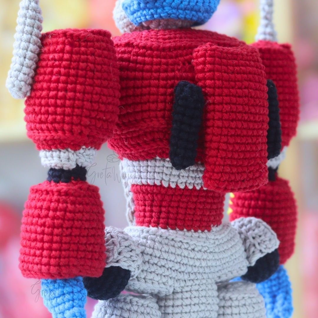 Patrón Amigurumi Optimus Prime | Transformador Crochet PDF - GretaWings (Descarga Digital) product image (6)