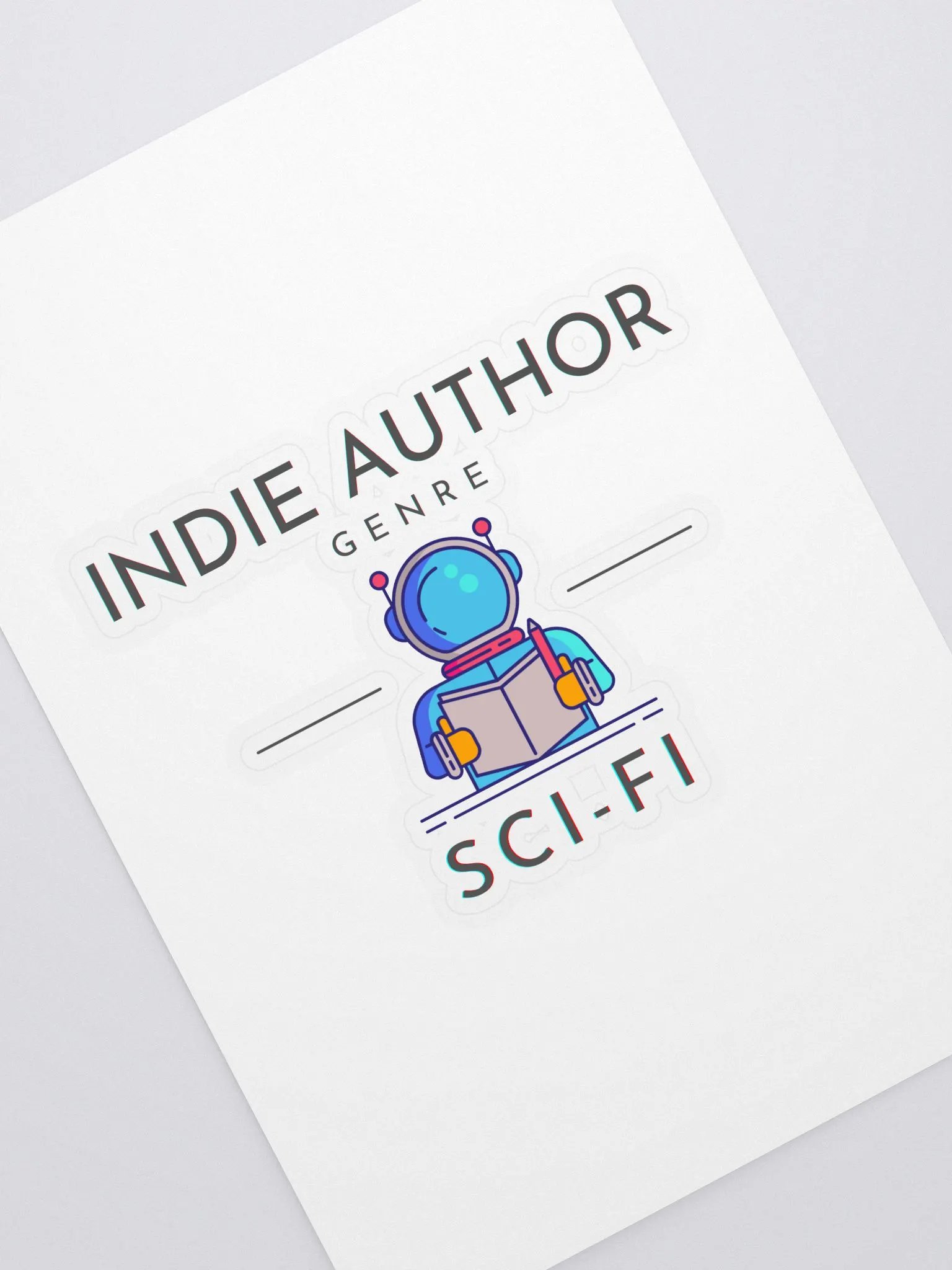 Indie Author Genre Science Fiction Sticker product image (1)