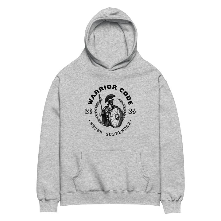 Warrior Code Hoodie – Spartan "Never Surrender" Motivational Sweatshirt (2025 Edition) product image (2)