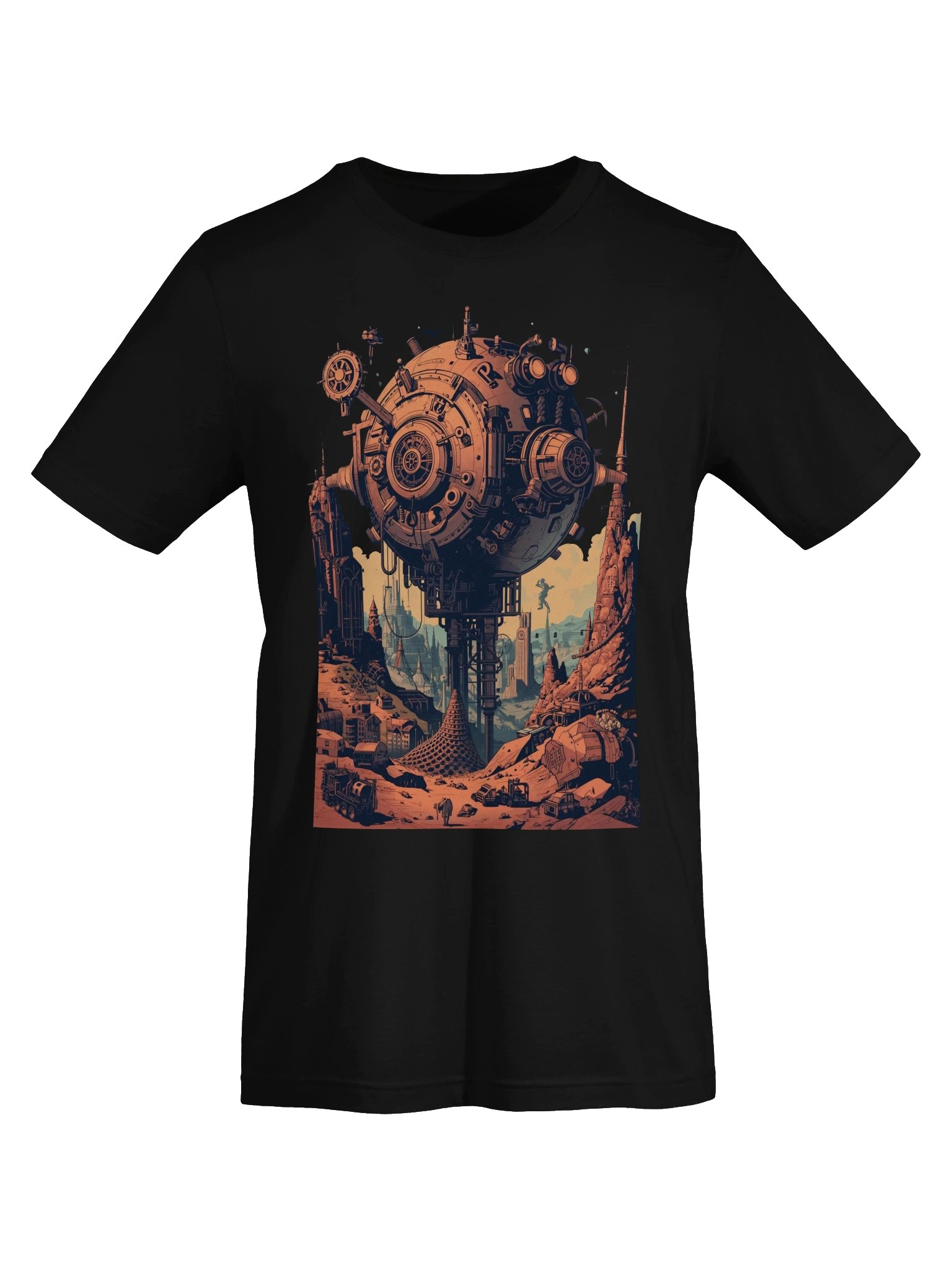 Orbital Outpost Sci-Fi Lightweight T-Shirt product image (4)