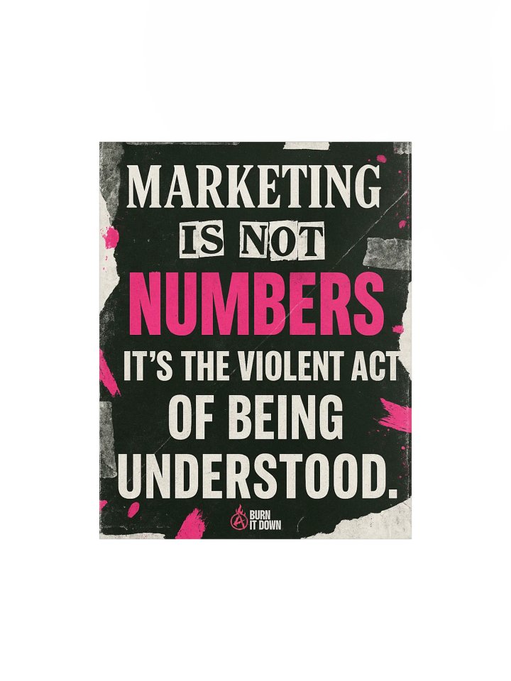 "The Violent Act of Being Understood" // 001 Poster product image (1)