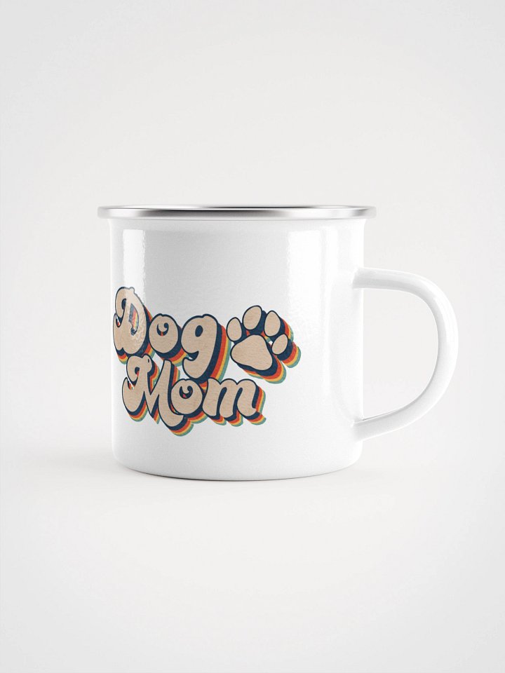 Enamel Camping Mug -Dog Mom Retro product image (2)