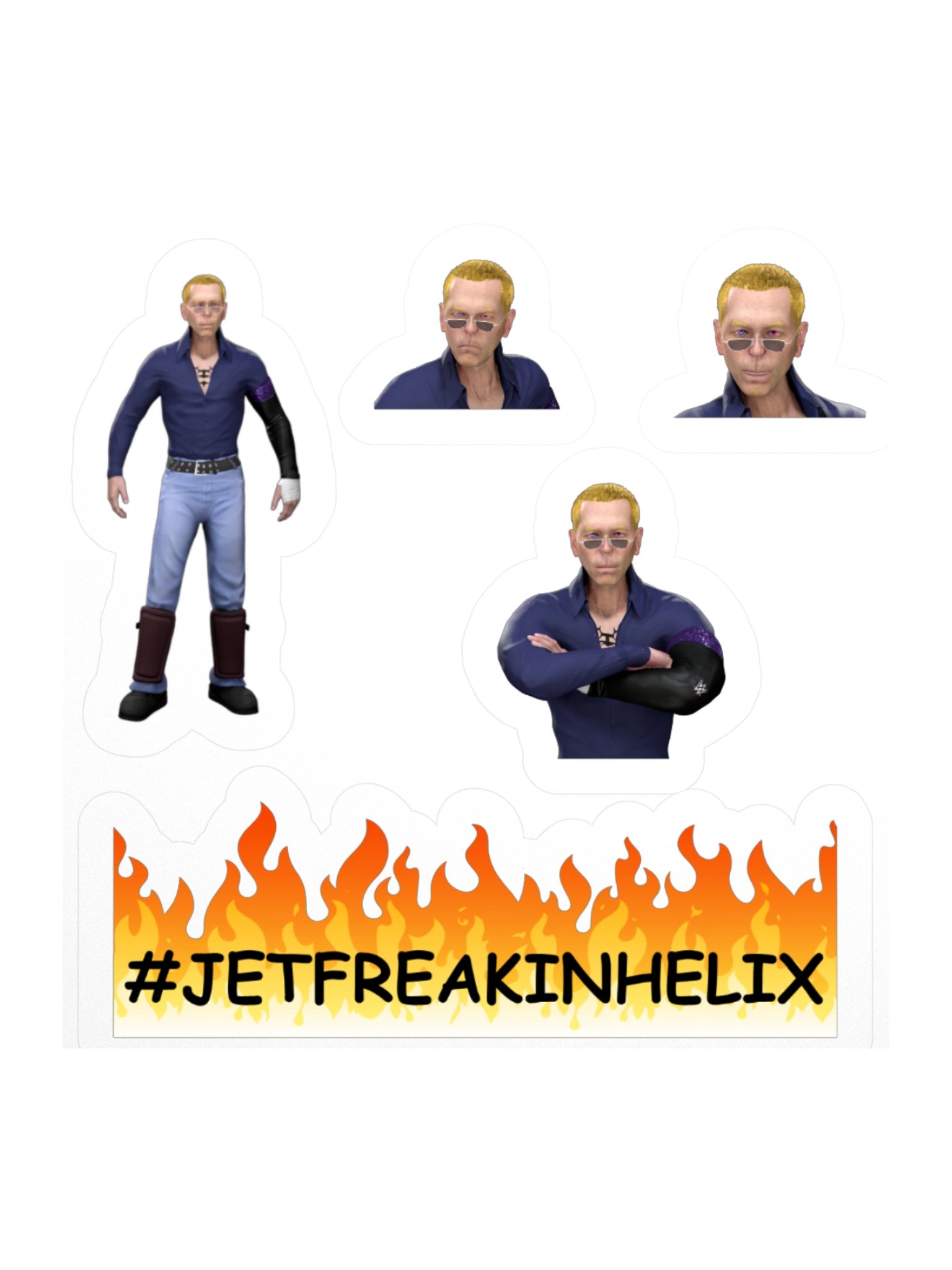 JET freakin HELIX - sticker pack product image (1)
