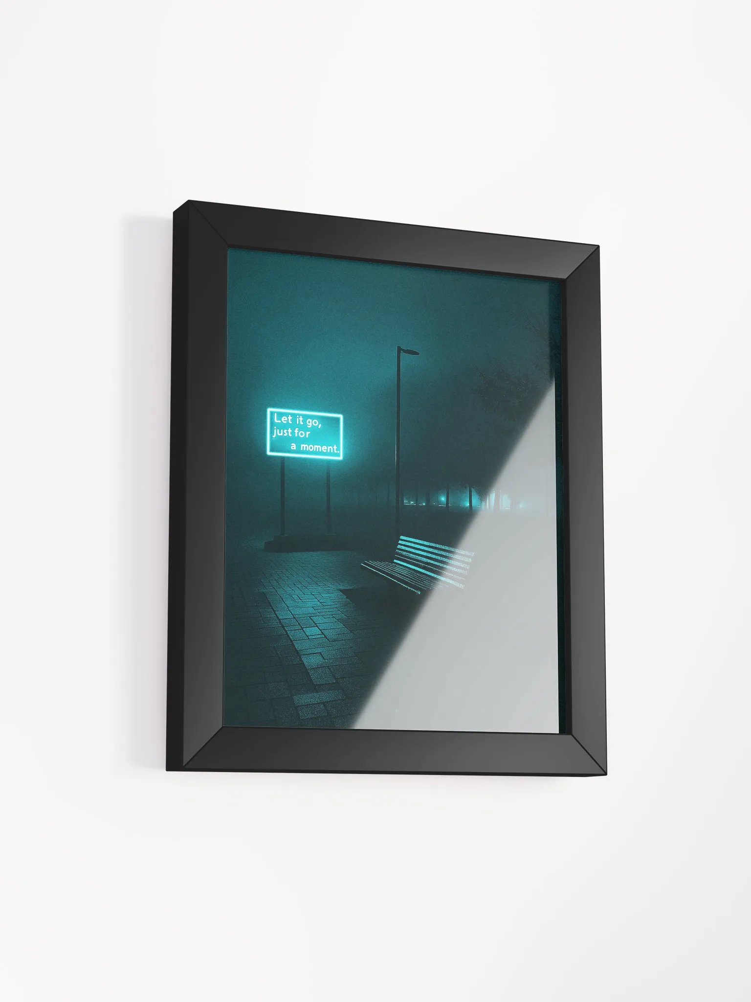 "Let it go, just for a moment" Framed Poster product image (2)