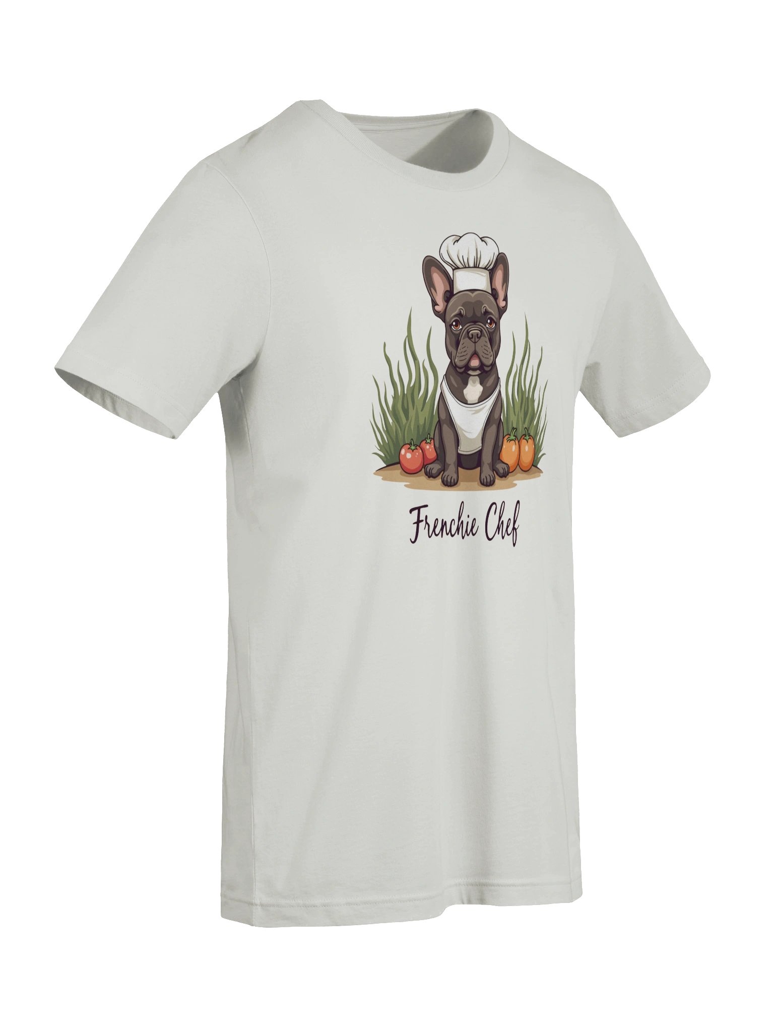 Cute French Bulldog Chef T-Shirt - Funny Frenchie Chef Hat Cooking Dog Lover Gift Shirt for Men Women Kids - Premium Cotton Bella Canvas 3001 Unisex Tee product image (10)