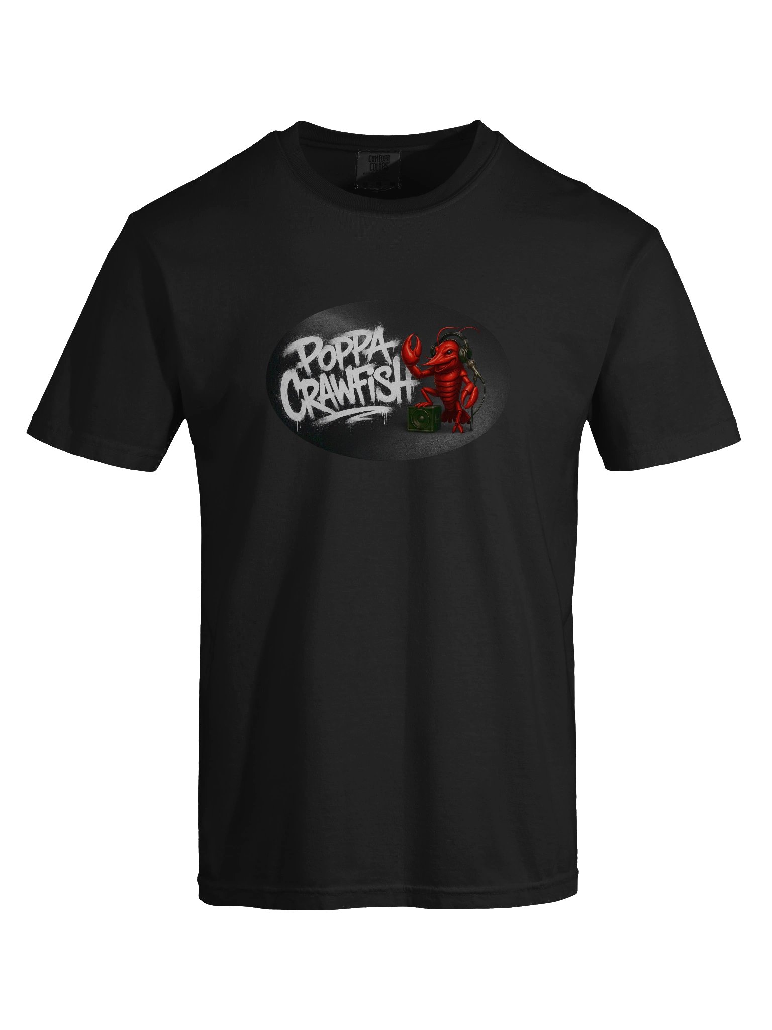 Poppa Crawfish Black Tee product image (5)