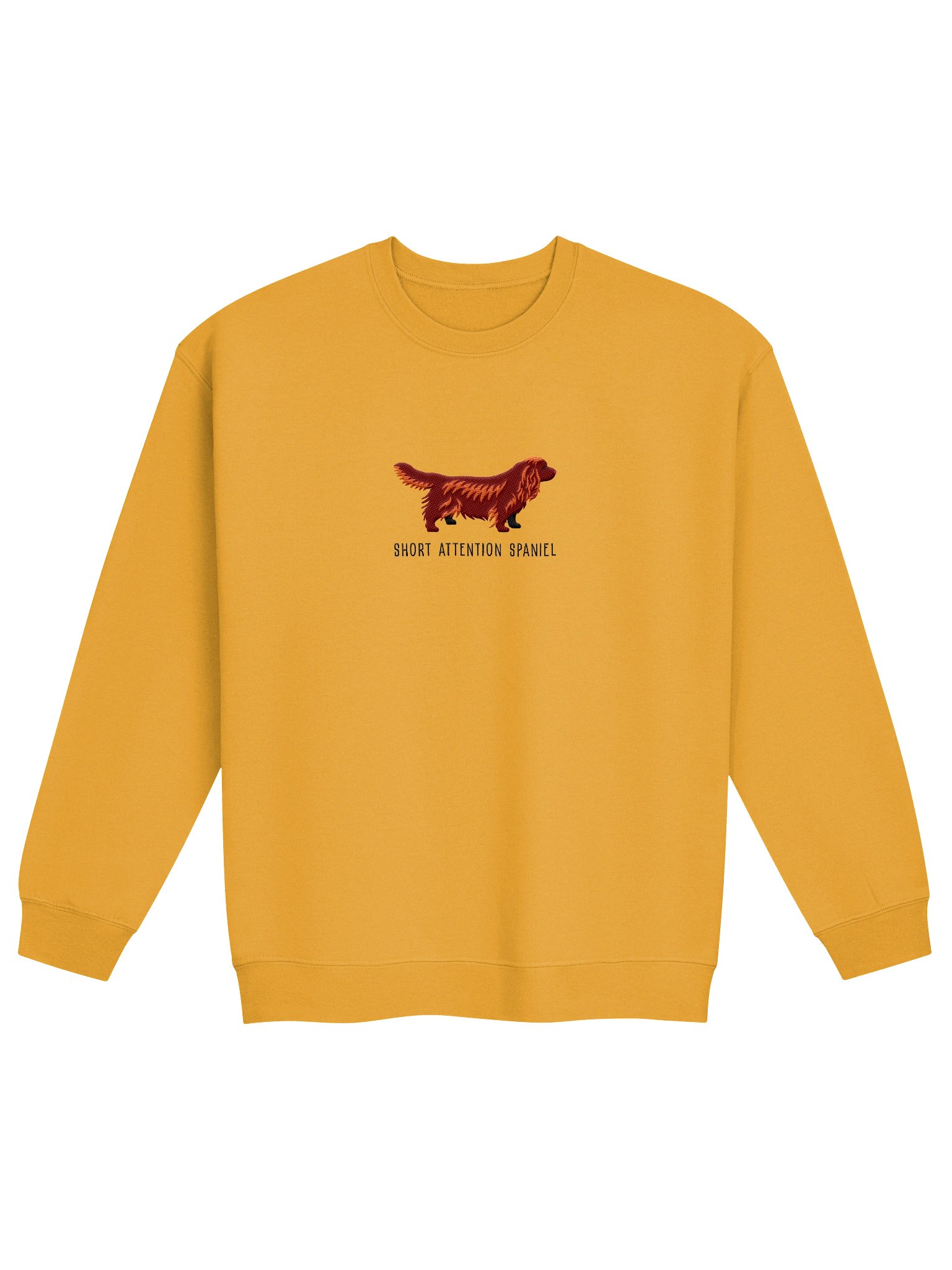 Short Attention Spaniel Sweatshirt (Embroidered) of a Sussex Spaniel(Liver) product image (4)