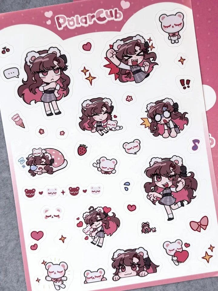 Polarcub Sticker Sheet B product image (1)
