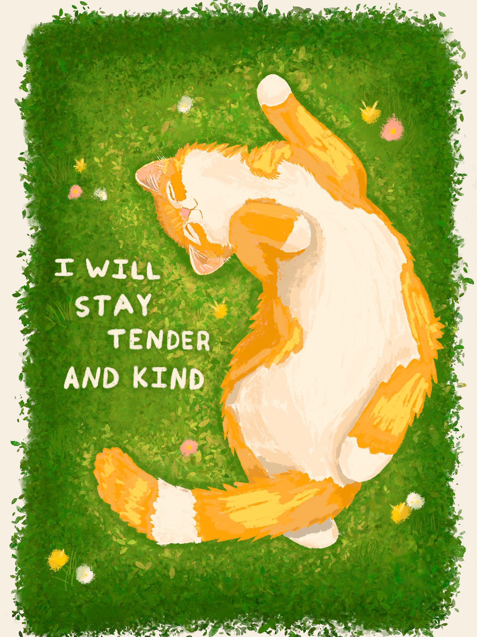 I Will Stay Tender And Kind Print product image (1)
