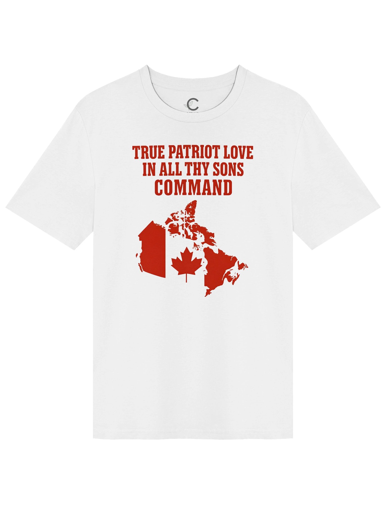 Oh Canada: "True Patriot Love" Organic T-Shirt product image (2)