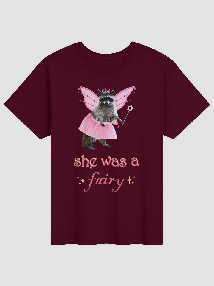 She was a fairy - raccoon T-shirt product image (1)