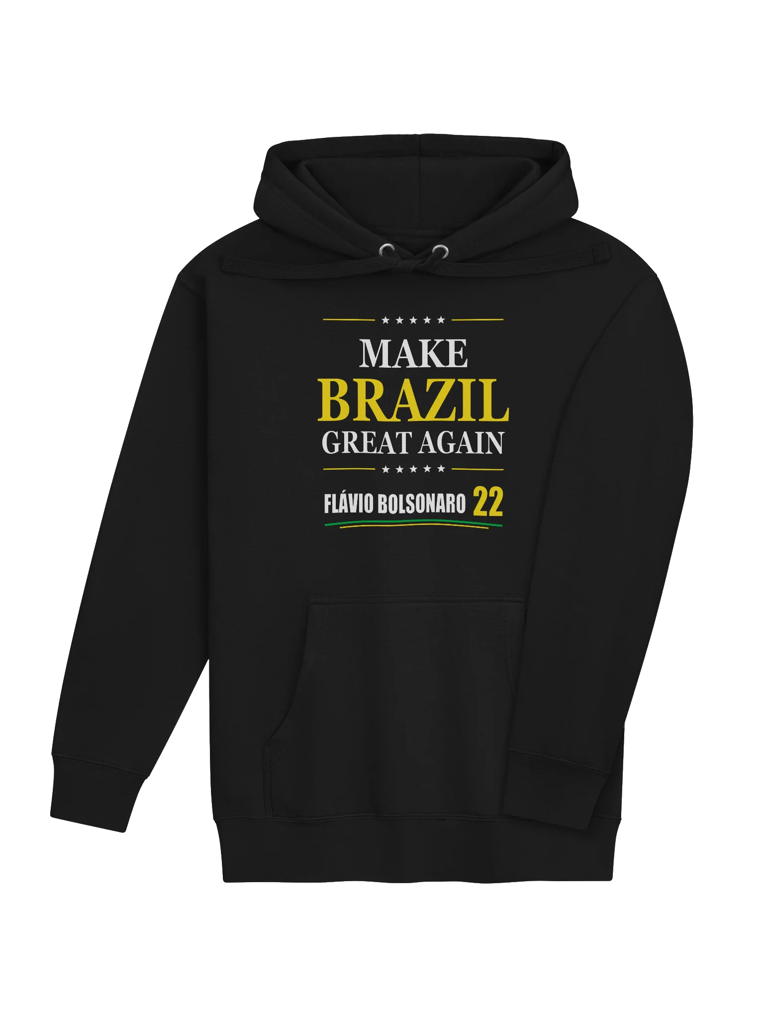 Make Brazil Great Again – Flávio Bolsonaro 22 Hoodie | Model II product image (20)