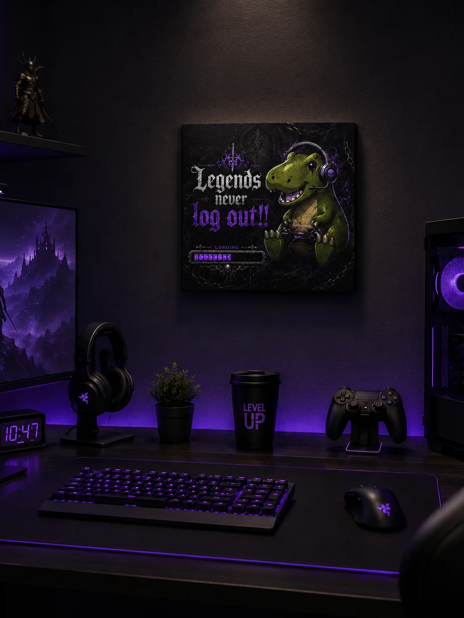 Legends Never Log Out Canvas product image (7)