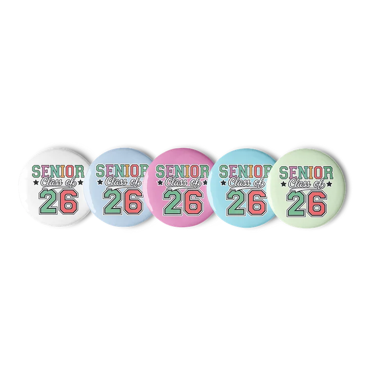 Senior Class of ‘26 Varsity Pastel Color Pins product image (2)